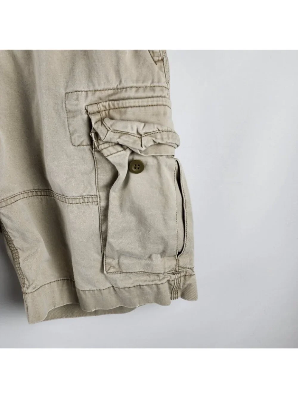 Polo Ralph Lauren Shorts Mens 30x10 Beige Vintage Cargo Shorts